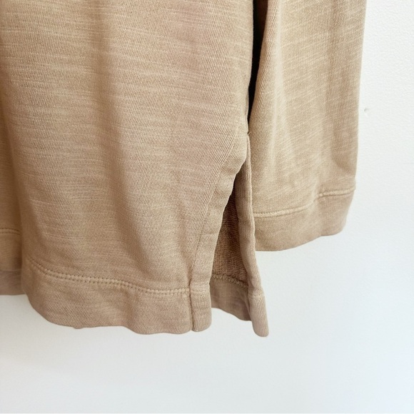 J.Jill Pure Jill Organic Cotton Tan V Neck Tunic Sweater Womens Medium Tall - Picture 4 of 7
